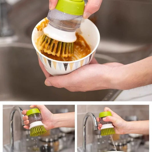 Cepillo Con Dispensador De Jabon